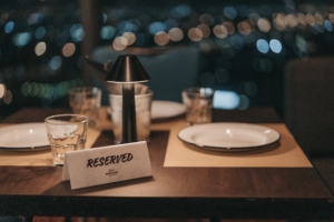 Reserved-dinner-table